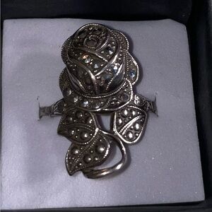 Marquesite/sterling Silver Ring